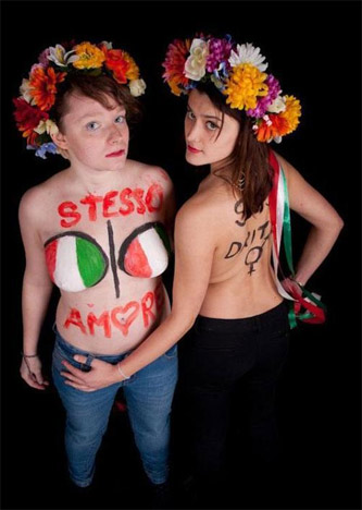 Foto del giorno di Giovedì 28 Marzo 2013 - 27245 femen italia1 - Gay.it