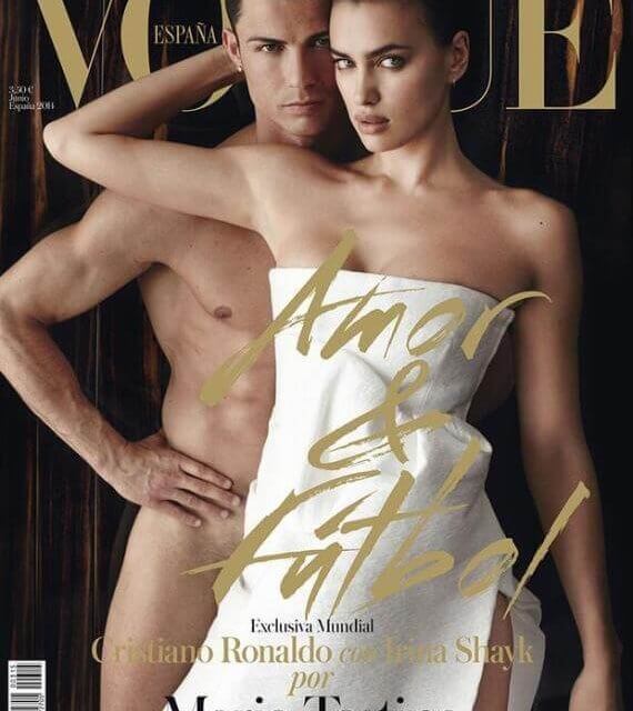 Cristiano Ronaldo e Irina Shayk sulla copertina di Vogue