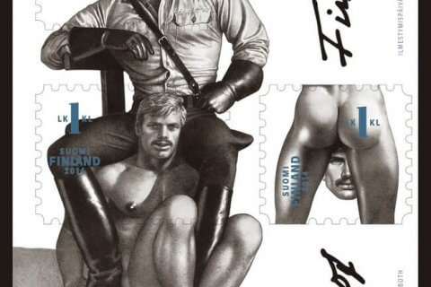 Tom of Finland nel francobollo finlandese - Francobollo Finlandia Tom of Finland1 - Gay.it
