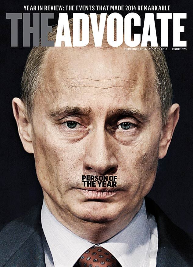 Advocate: l'uomo dell'anno 2014 è il nazista Putin