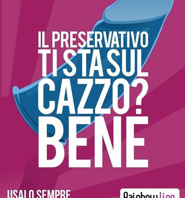 Campagna di RainbowLine a favore del preservativo