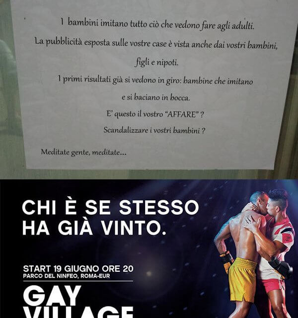 cartello-omofobo-negozio-gay-village-roma-2