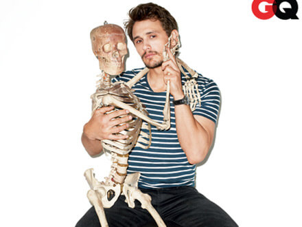 James Franco e il ballo con lo scheletro, dissacrante su GQ - franco gqBASE - Gay.it