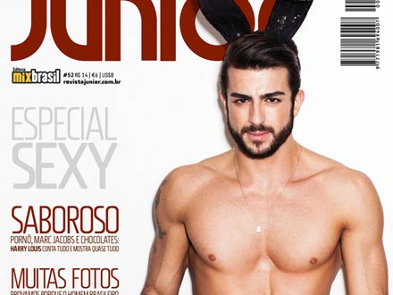 Harry Louis, coverboy di Junior, in versione conigletto - harry louisBASE - Gay.it
