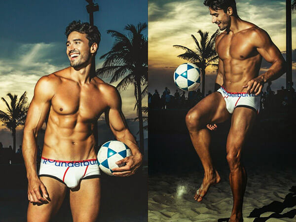 Da modello a calciatore in intimo. Gli scatti sexy per Rounderwear - lucas gil rounderwear BS1 - Gay.it