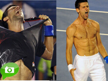 Djokovic si strappa la maglietta e rimane a torso nudo - novakBASE - Gay.it