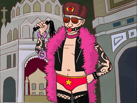 Vesti Putin in versione gay - putingaydressup putin gay - Gay.it