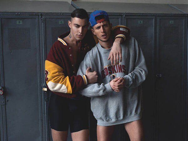 In palestra con i modelli Filip Jankovic e Daniel - vangardist teamleader BS1 - Gay.it