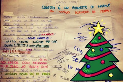 La lettera di Ricky al suo papà gay: "Ti voglio bene più di prima" - lettera natale Ricky BS - Gay.it