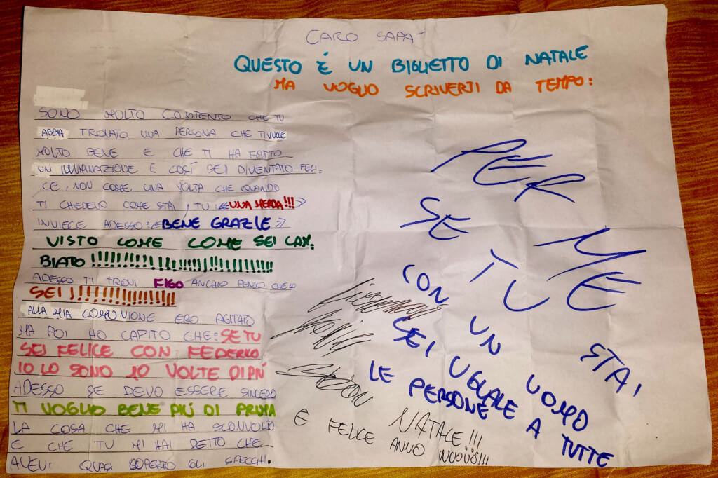 La lettera di Ricky al suo papà gay: "Ti voglio bene più di prima"