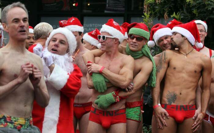 Santa Skivvies Run: torna la corsa dei Babbo Natale in slip