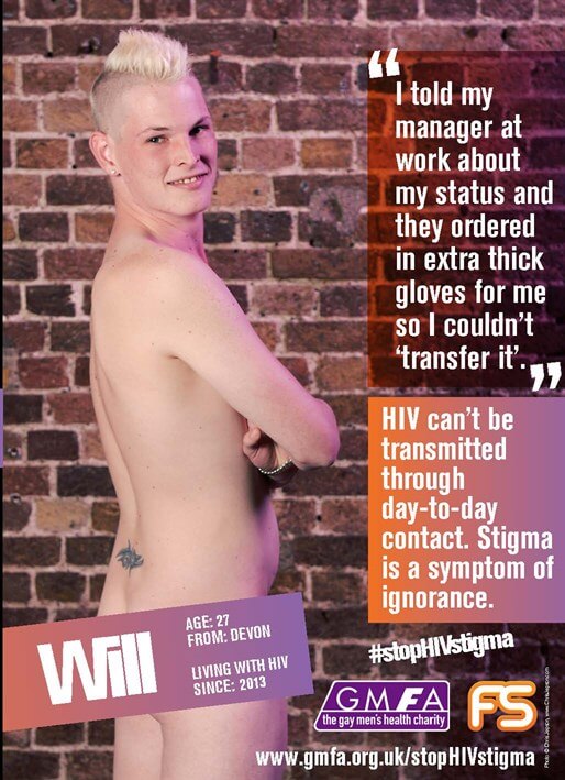 #stopHIVstigma: nudi per per dire basta allo stigma Hiv