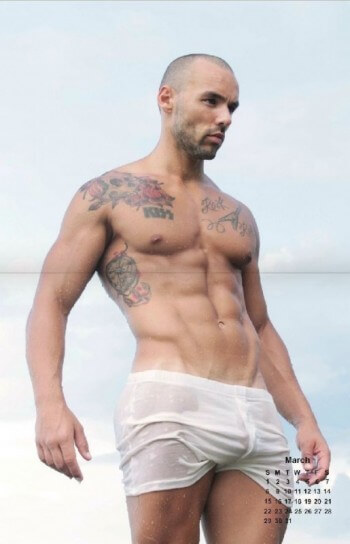 Eric Leto: il calendario "tutto-muscoli" per il 2015