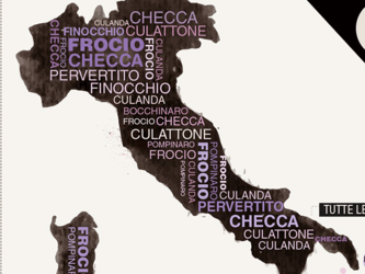 La Lombardia è la regione più omofoba d'Italia, secondo Twitter - mappa omofobia 2 - Gay.it