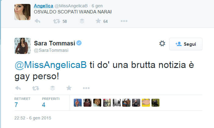 "Pablo Osvaldo è gay" parola di Sara Tommasi