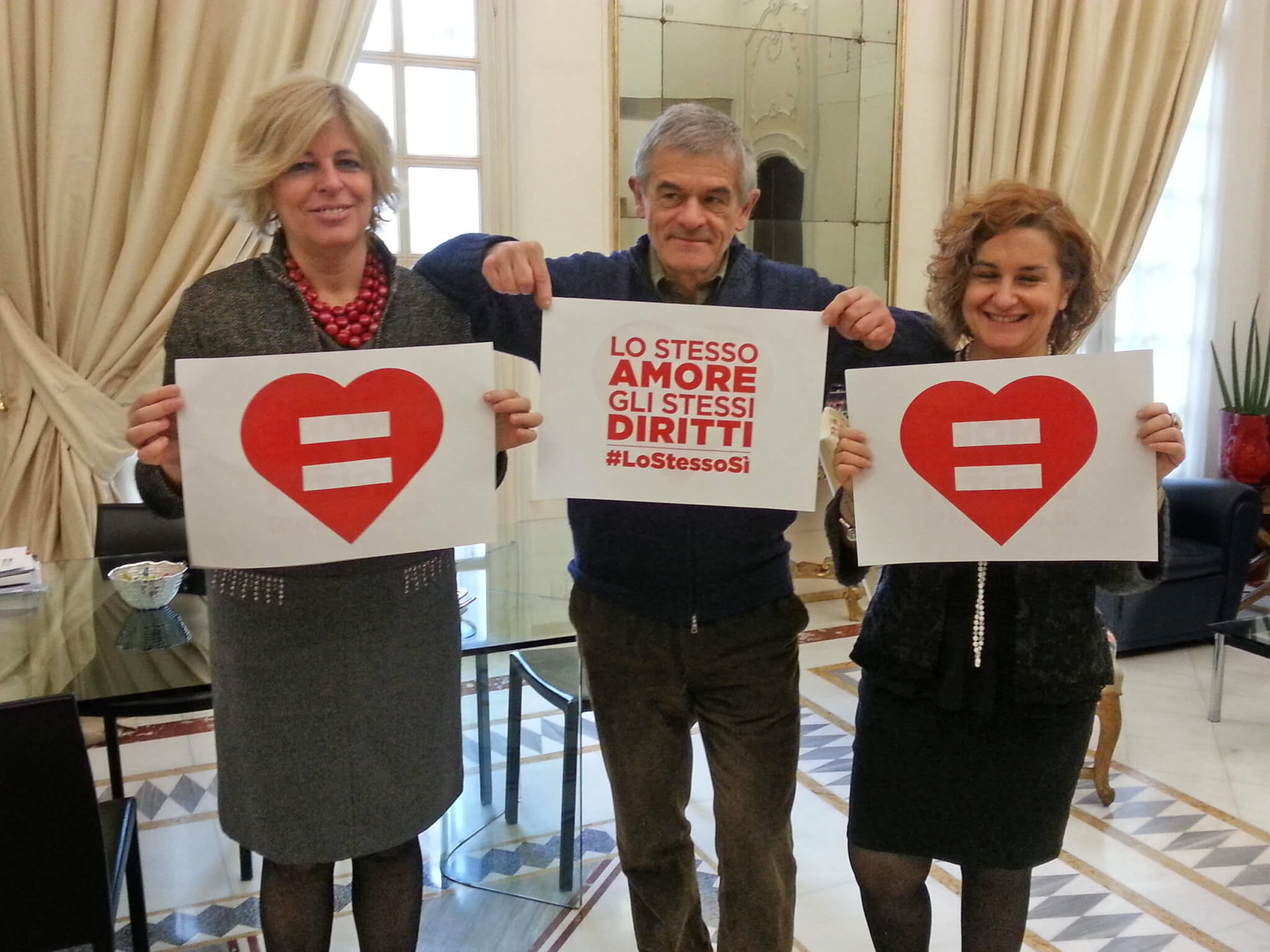 Anche Sergio Chiamparino e Piero Fassino aderiscono a #LoStessoSì
