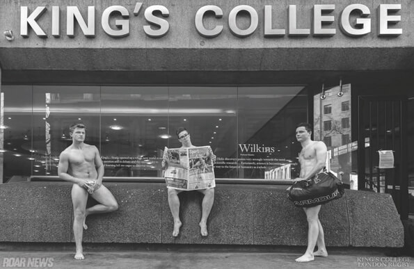 Rugby: il calendario pro-gay della squadra di un college londinese