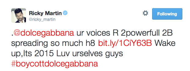 Non solo Elton John: tutti i vip contro Dolce & Gabbana