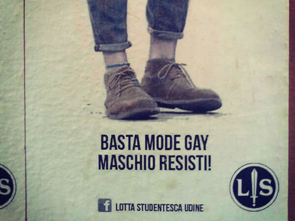 Forza Nuova contro i risvoltini. No, non è uno scherzo - forza nuova lotta studentesca risvoltini manifesti BS - Gay.it