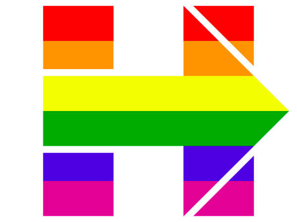 Hillary Clinton cambia logo a supporto del matrimonio per tutti - hillary logo rainbow bs - Gay.it