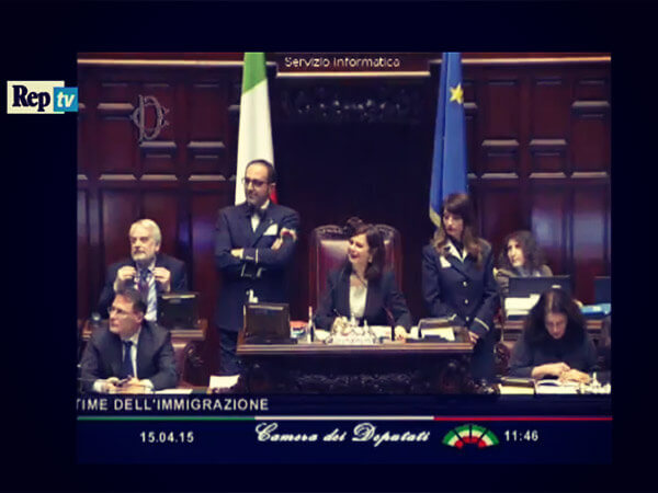 “Grazie signor presidente”. E Boldrini risponde: “Grazie deputata”