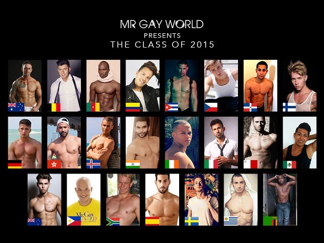 Mr Gay World 2015: ecco i 23 concorrenti