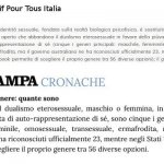 Epic fail de La Stampa: "teoria del genere" copiata da Manif Pour Tous - Thumbnail