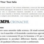 Epic fail de La Stampa: "teoria del genere" copiata da Manif Pour Tous - Thumbnail