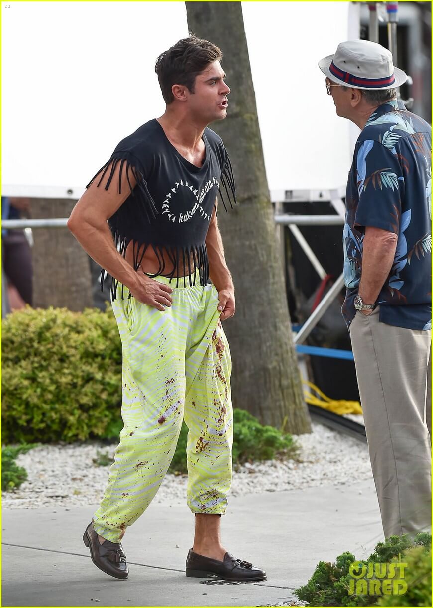 Zac Efron e il sobrissimo outfit sul set di "Dirty Grandpa"