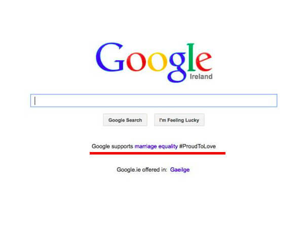 Oggi l’Irlanda vota sul matrimonio egualitario: Google sostiene il sì