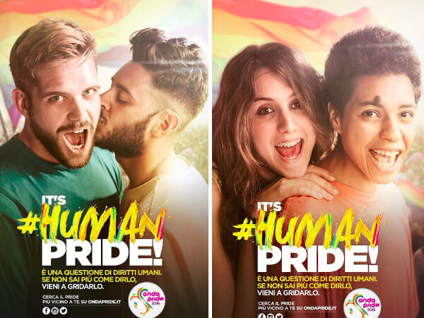 "È una questione di diritti: gridalo": la campagna dell'Onda Pride - human pride campagna - Gay.it
