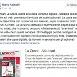 Adinolfi: "La Croce non sarà più stampato". E Twitter se la ride - Thumbnail