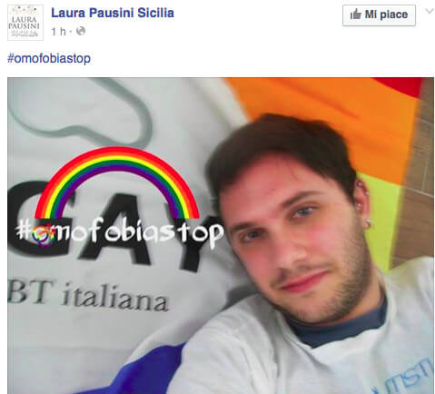 Alba Parietti, Vladimir Luxuria e gli altri che dicono #omofobiastop