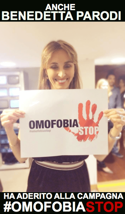 #OmofobiaStop: da Giancarlo Magalli a Laura Pausini. Tutte le adesioni