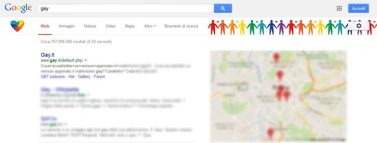 Google celebra il mese dell'orgoglio con un Easter egg