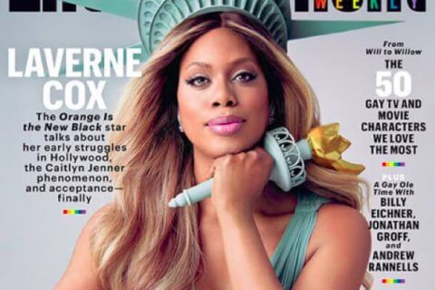 Laverne Cox diventa la Statua della Libertà per Entertainment Weekly - laverne cox copertina bs - Gay.it