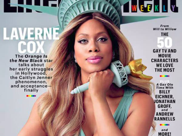 Laverne Cox diventa la Statua della Libertà per Entertainment Weekly