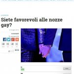 Matrimonio egualitario: anche i lettori di Libero dicono sì - Thumbnail