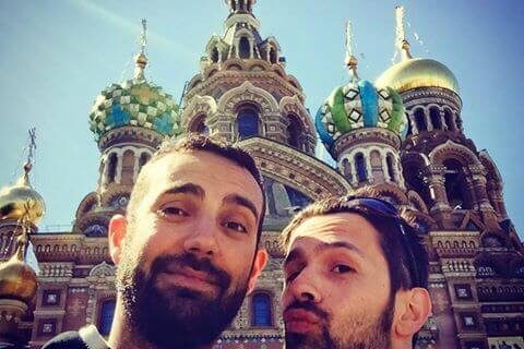 Putin a Expo, le coppie gay in viaggio di nozze in Russia - stefano antonio viaggio nozze russia coppia gay - Gay.it