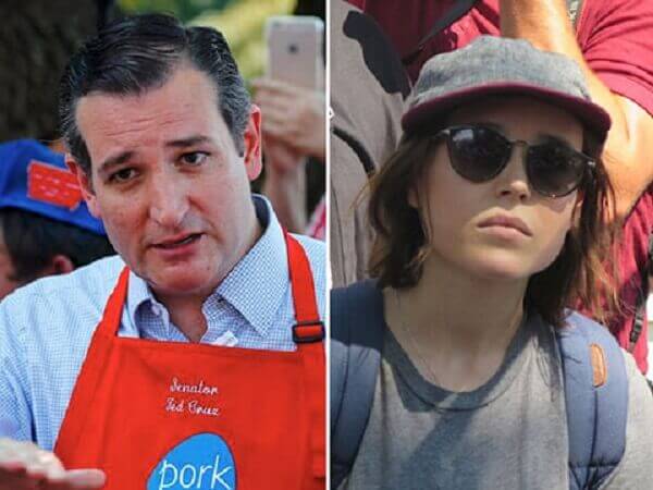Ellen Page vs il candidato repubblicano omofobo Ted Cruz – VIDEO