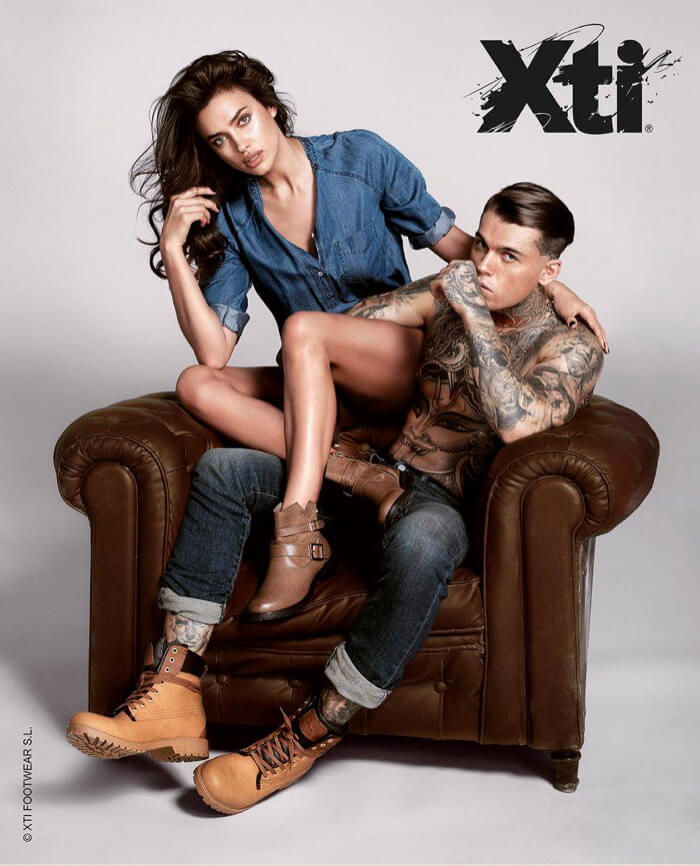Stephen James e Irina Shayk super sexy nella campagna fall/winter XTI