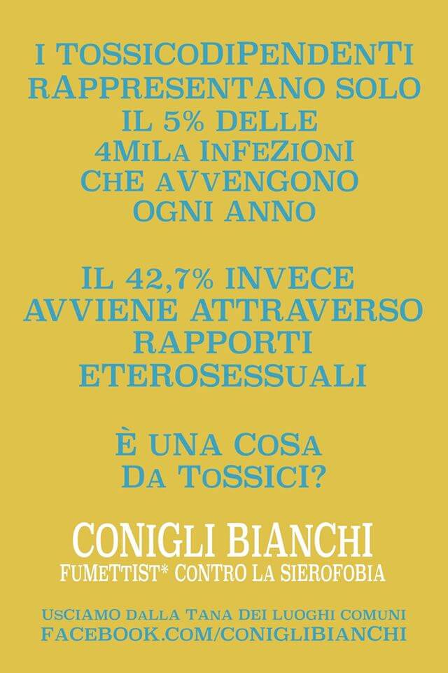 I Conigli Bianchi contro lo stigma sull'HIV