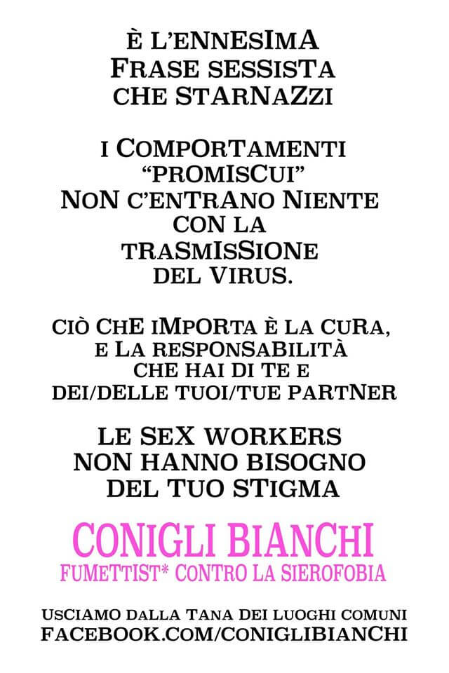 I Conigli Bianchi contro lo stigma sull'HIV