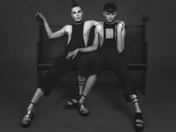 L'amore androgino raccontato nello shoot di due italiani a berlino - gabriele papi base - Gay.it