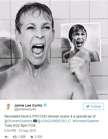Jamie Lee Curtis omaggia la madre recitando la sua scena in Psycho