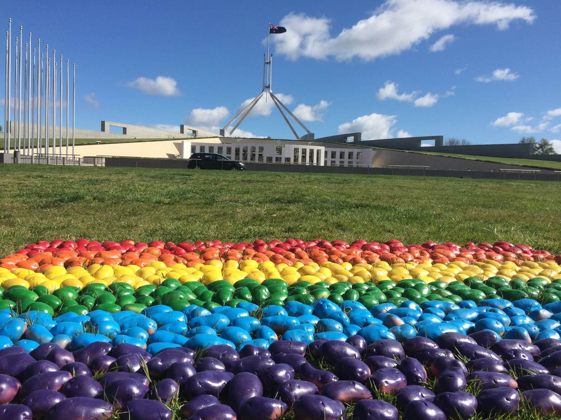 In Australia patate rainbow per i matrimoni gay