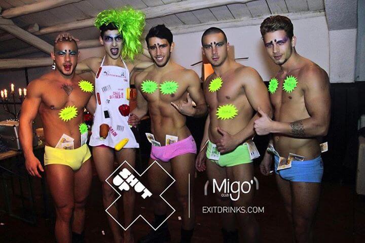 Igor del GF14 sexy cubista in un locale gay