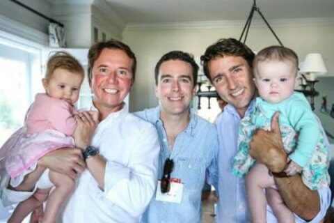 Il PM del Canada diventa virale con ministro gay e famiglia - Justin Trudeau brison base - Gay.it