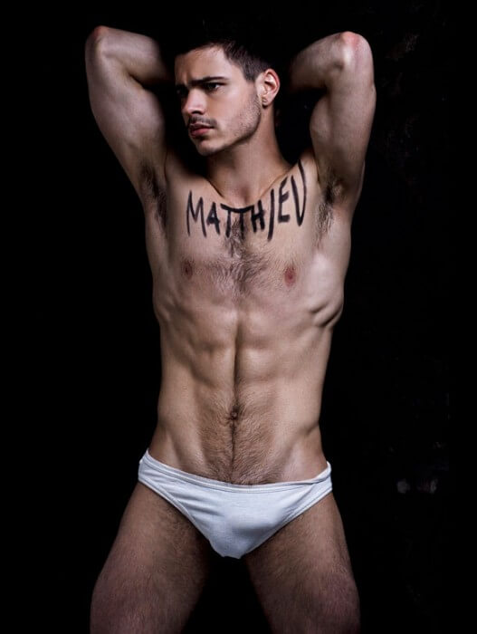 Matthieu_Charneau_Sexy_Model_bulge_white_underwear