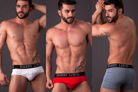 L'ex attore porno Harry Louis lancia il suo underwear - harry louis underwear base - Gay.it
